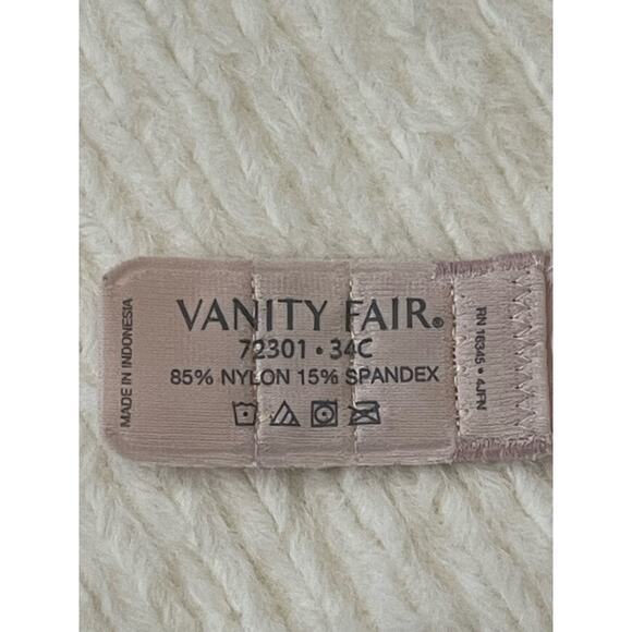 New Women's Vanity Fair Ego Boost Wireless Push Up Bra 34C - Picture 5 of 7